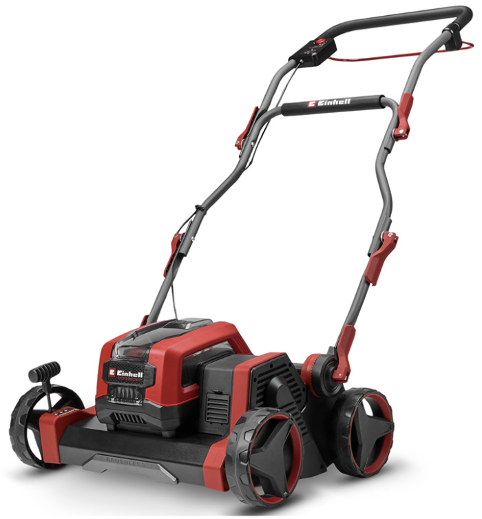 Červeno-černý akumulátorový vertikutátor Einhell Professional GP-SC 36/40 Li BL-Solo