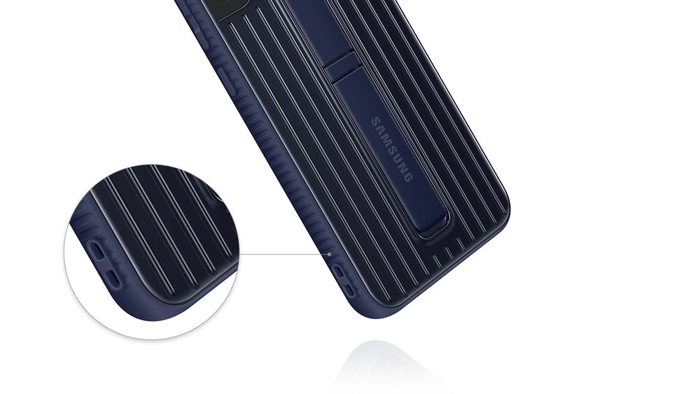 Kryt na mobil Samsung Standing Cover na Galaxy S22+ modrý