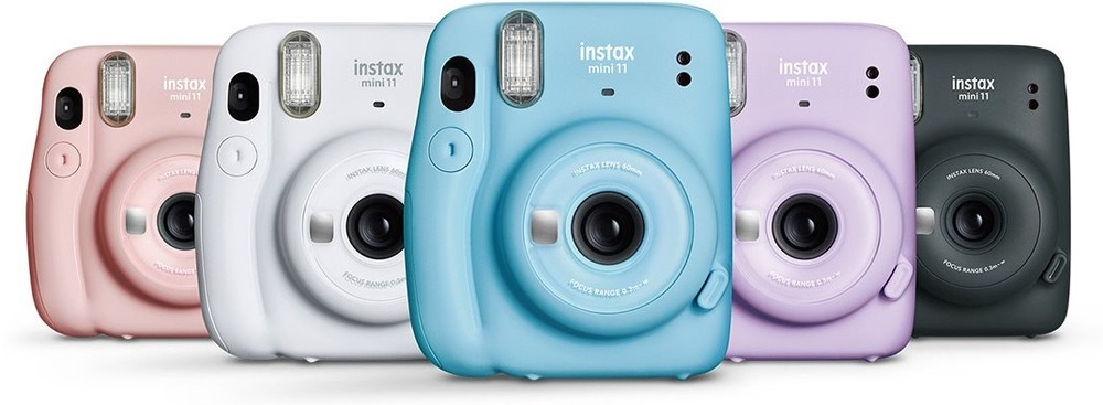 Instantní fotoaparát Fujifilm Instax mini 11 Dárkové balení modrý Fujifilm Instax mini 11