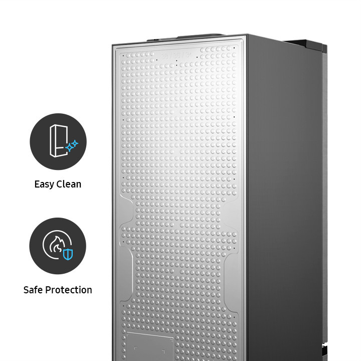 Chladnička s mrazničkou Samsung RB38C7B6BS9/EF, Bespoke stříbrná Designová zadní strana lednice Clean Back