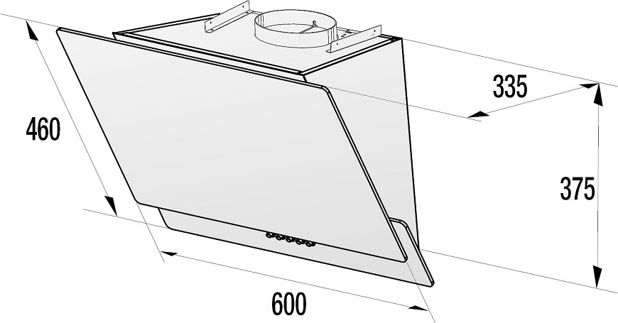 Odsavač par Gorenje Essential WHI629EB černý Odsavač par Gorenje WHI629EB, černá, příkon až 112 W