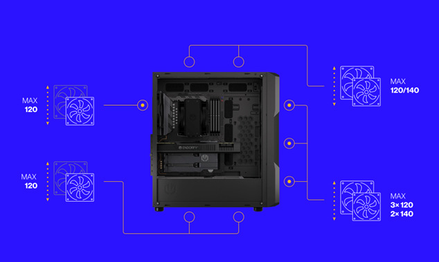 Case ENDORFY Regnum 400 Air černá Case ENDORFY Regnum 400 Air černá