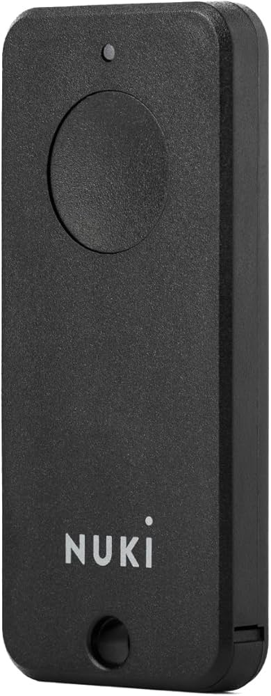 Nuki Fob – bluetooth ovladač pro chytré zámky, boční pohled.