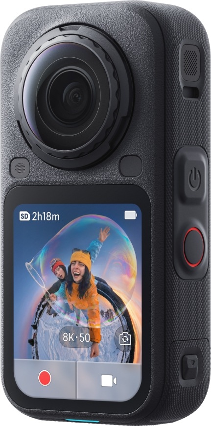 Outdoorová kamera Insta360 X6 v balení Standard Bundle, černá barva