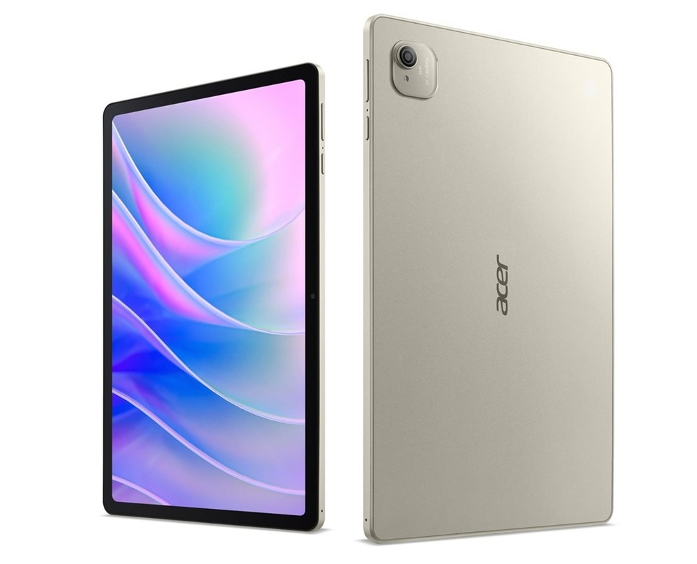 Dotykový tablet Acer Iconia A12 (A12-11MN-A82D) 4 GB / 128 GB stříbrný Dotykový tablet Acer Iconia A12 (A12-11MN-A82D) zepředu a zezadu