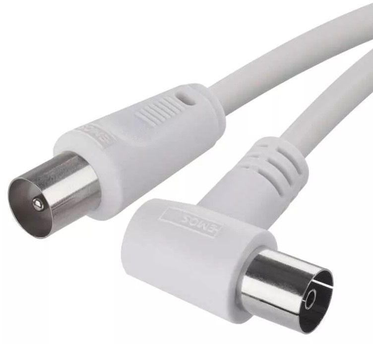 Koaxiální kabel EMOS 3,5m bílý