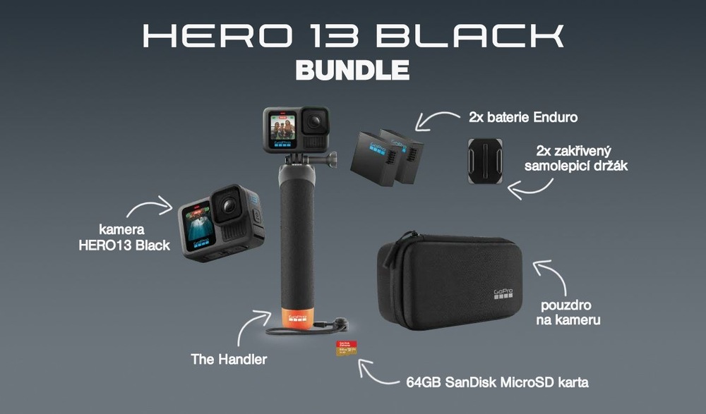 Outdoorová kamera GoPro HERO13 Black Bundle