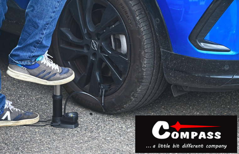 Hustilka nožní Compass Verti Hustilka nožní Compass VERTI s manometrem