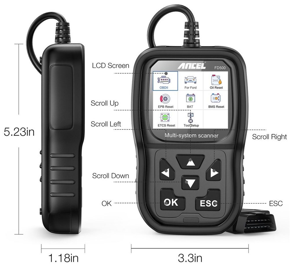 Diagnostika ANCEL FD500 OBD pro Ford