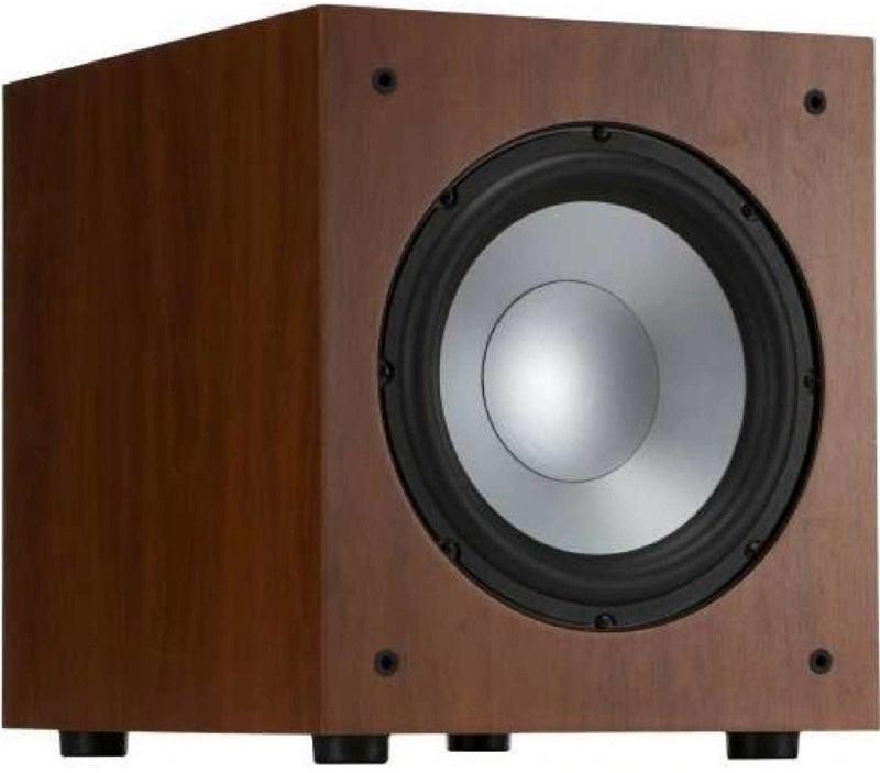 Subwoofer Jamo J10 SUB s vysokým výkonem, hnědá barva