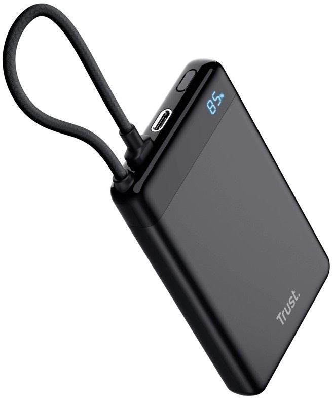 Powerbanka Trust Fiera a kapacitou 10000 mAh a s kabelem