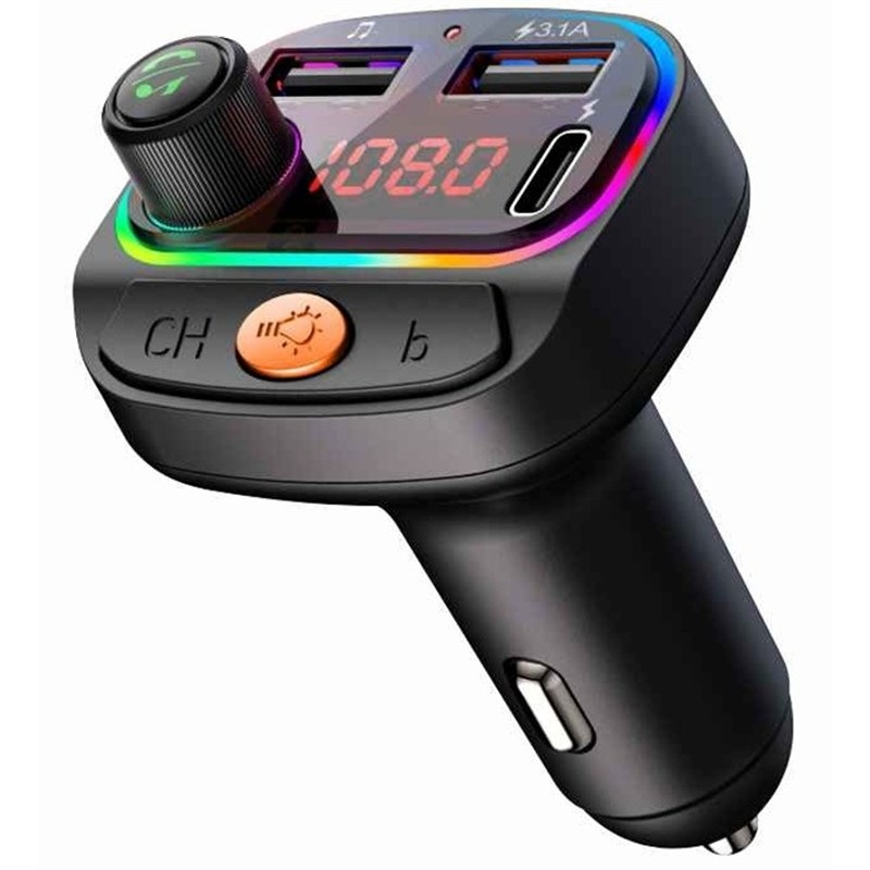 FM transmitter SWISSTEN do automobilu, Bluetooth, funkce powerbanky