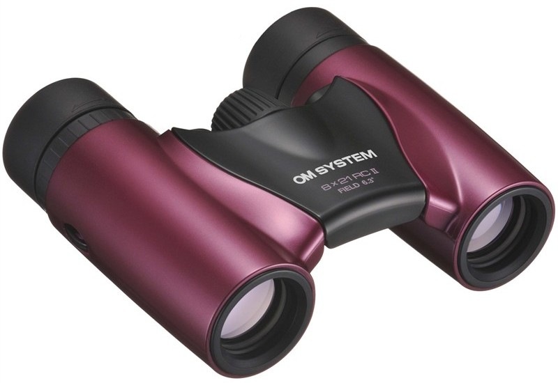 Dalekohled OM SYSTEM 8x21 RC II ve fialovém designu