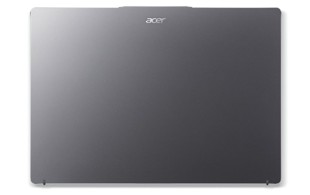 Notebook Acer Swift Go 14 (SFG14-63-R6E2) šedý Zavřený notebook Acer Swift Go 14 (SFG14-63-R6E2) shora