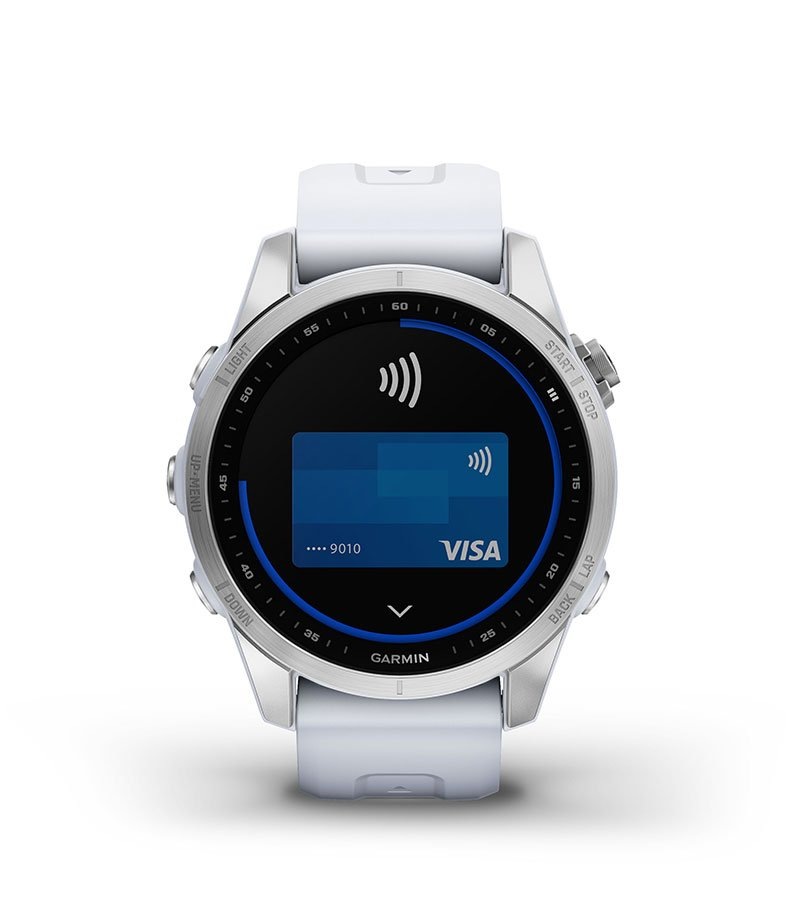 Chytré hodinky Garmin fenix 7S Glass - Silver/ White Silicone Band Chytré hodinky Garmin fenix 7S Glass - Silver/ White Silicone Band