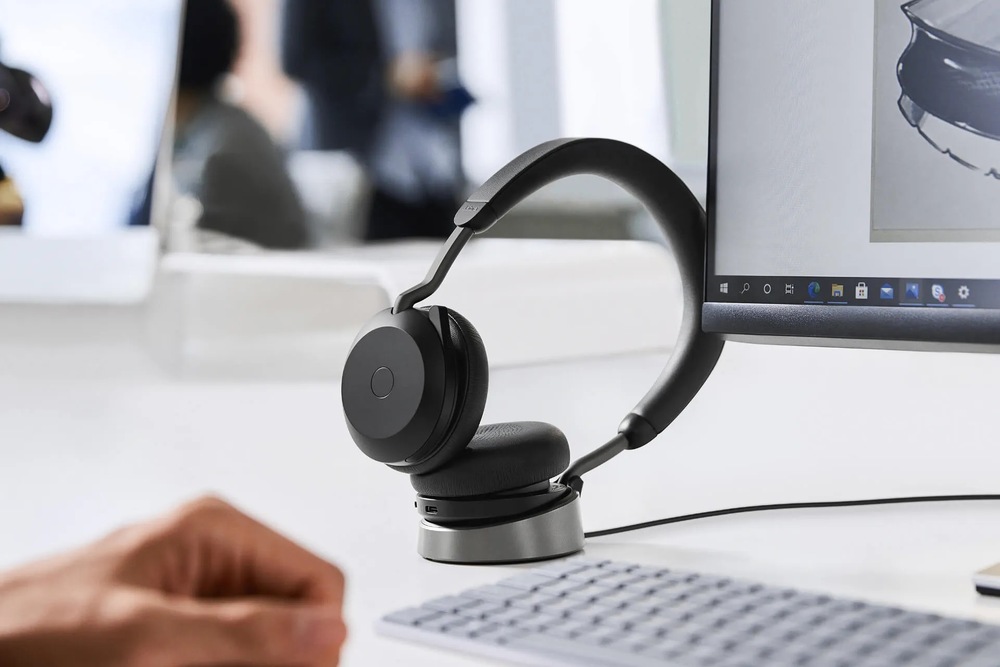 Headset Jabra Evolve2 75, USB-A, MS Stereo Stand černý Headset Jabra Evolve2 75, USB-A, MS Stereo Stand černý
