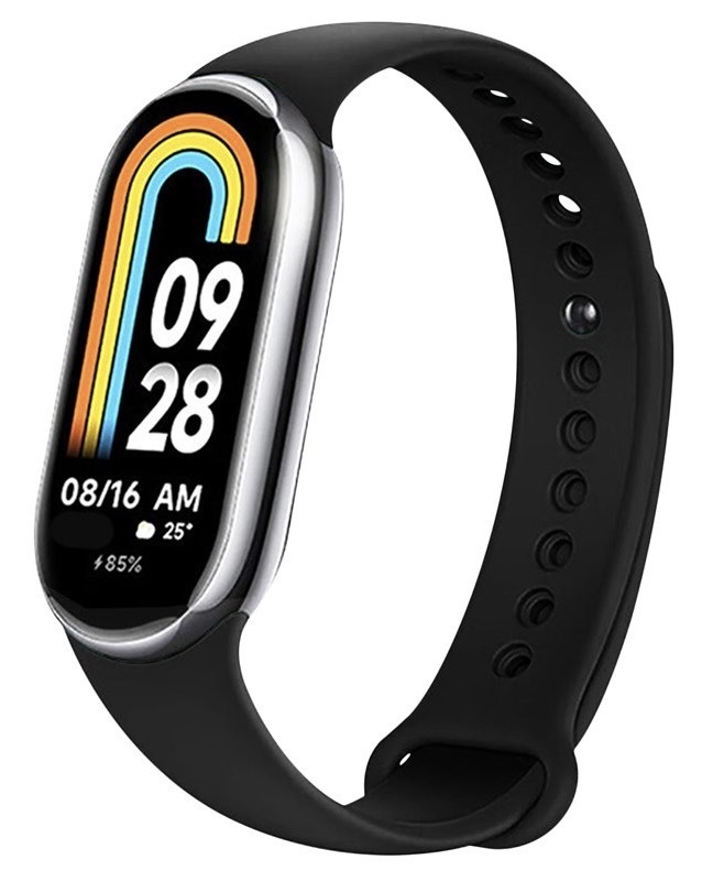 Řemínek FIXED Silicone Strap na Xiaomi Smart Band 10/9/8 černý