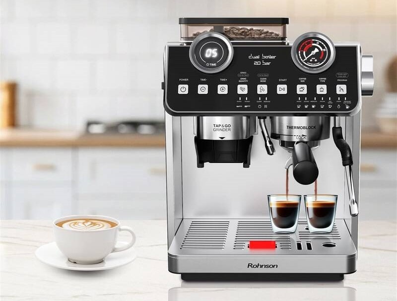 Pákový kávovar Rohnson R-98200 Dual Boiler 20 bar nerez Pákový kávovar Rohnson R-98200 Dual Boiler 20 bar nerez
