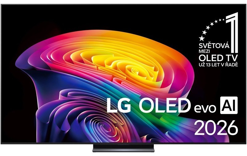 Chytrá televize LG OLED83C66 s OLED panelem, černá barva