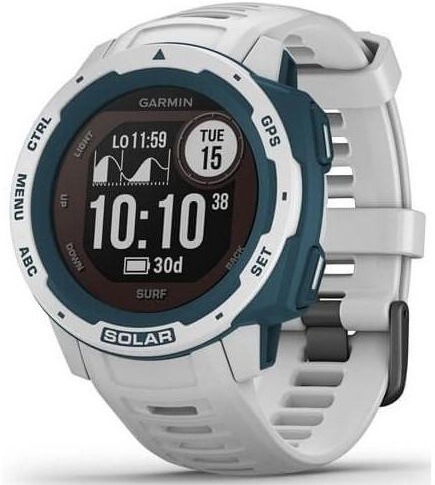 Chytré hodinky Garmin Instinct Solar Surf Optic bílé Chytré hodinky Garmin Instinct Solar Surf Optic bílé