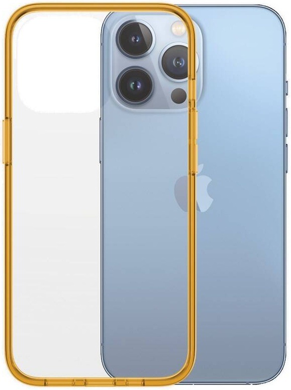 Kryt na mobil PanzerGlass ClearCaseColor na Apple iPhone 13 Pro oranžový/průhledný