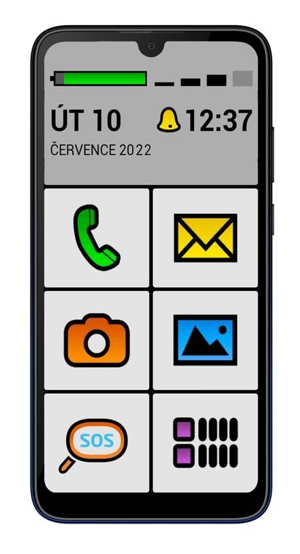Mobilní telefon Aligator S6550 Senior černý Mobilní telefon Aligator S6550 Senior černý