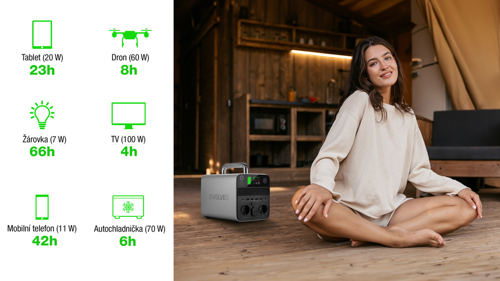 Nabíjecí stanice Evolveo PowerCharge 500 šedá EVOPOWERCHARGE500