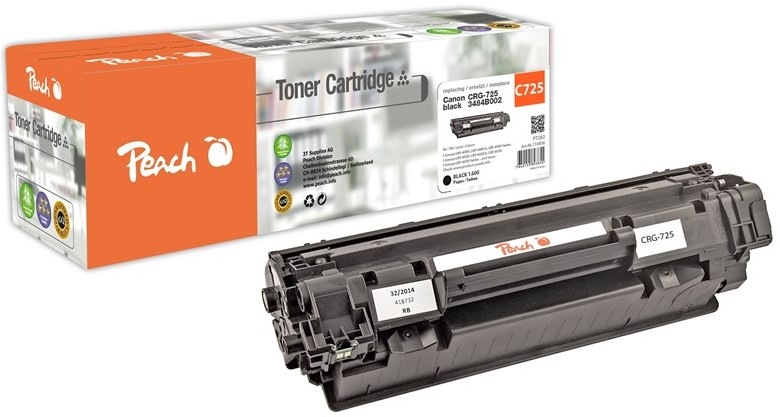 Toner Peach Canon CRG-725, 1600 stran - černý