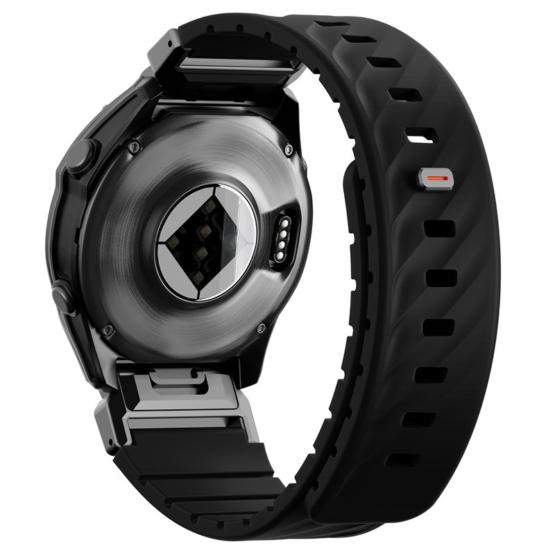 Řemínek Uniq Fluo magnetický na Garmin SmartWatch Quick Release/QuickFit 22mm - černý