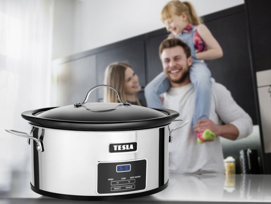Tesla SlowCook S800, stříbrná 