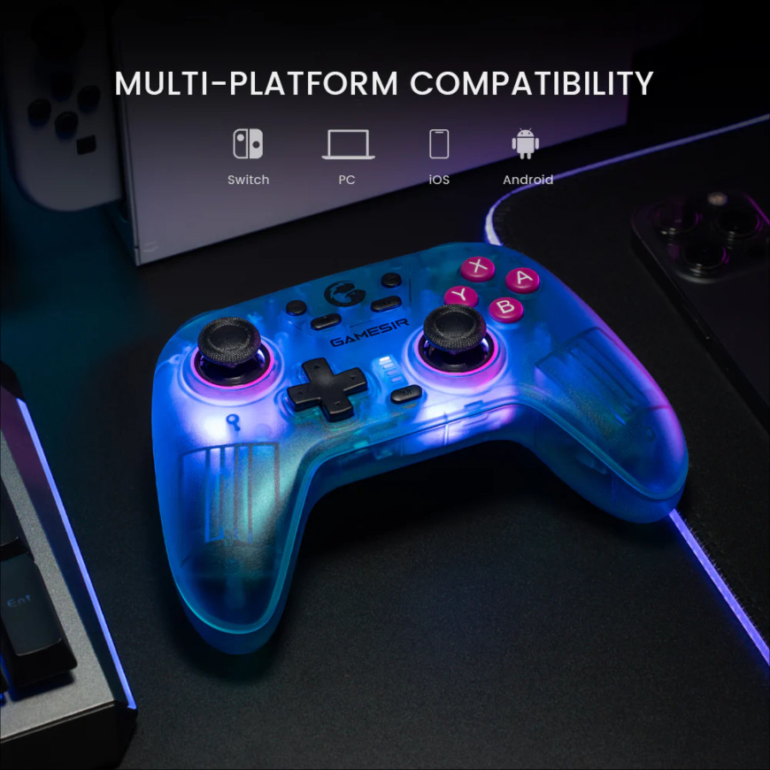 GameSir Nova MultiPlalform Gaming Controller NT, modrá