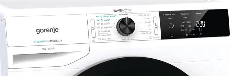 Pračka Gorenje Essential WE62SDS SteamTech bílá Pračka Gorenje Essential WE62SDS SteamTech bílá