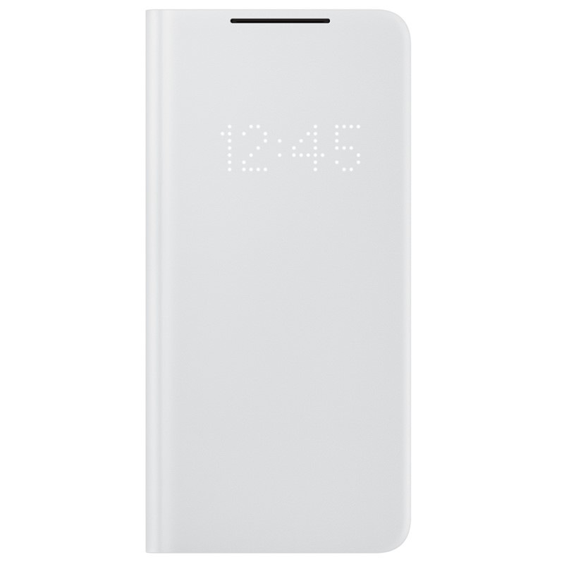 Pouzdro na mobil flipové Samsung LED View na Galaxy S21+ 5G šedé