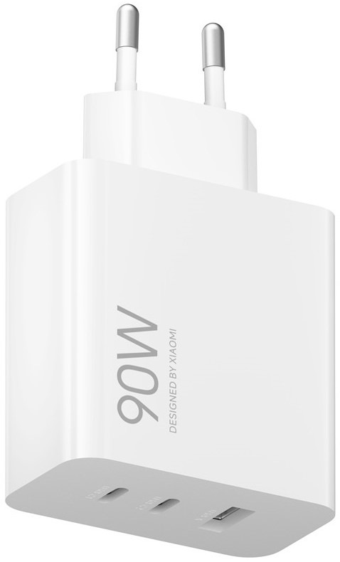 Nabíječka do sítě Xiaomi HyperCharge 2xUSB-C/1xUSB-A, 90W - bílá
