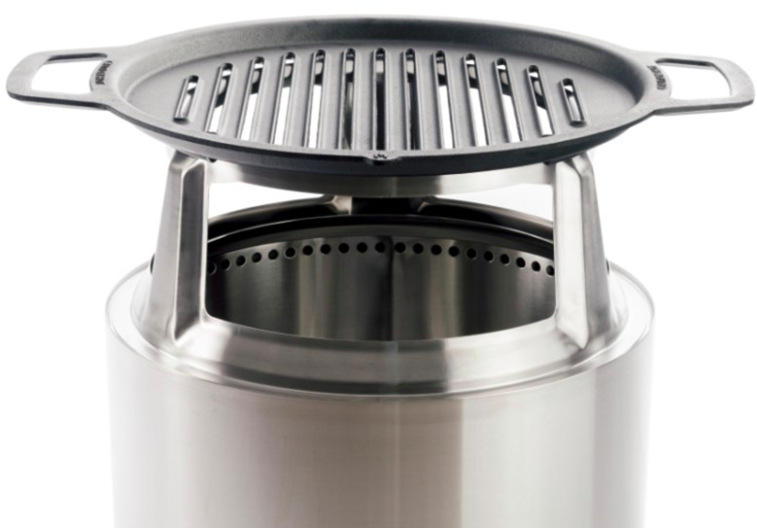 Grilovací rošt Solo Stove Yukon 27 litinová grilovací mřížka s nerezovým nástavcem pro ohniště Yukon