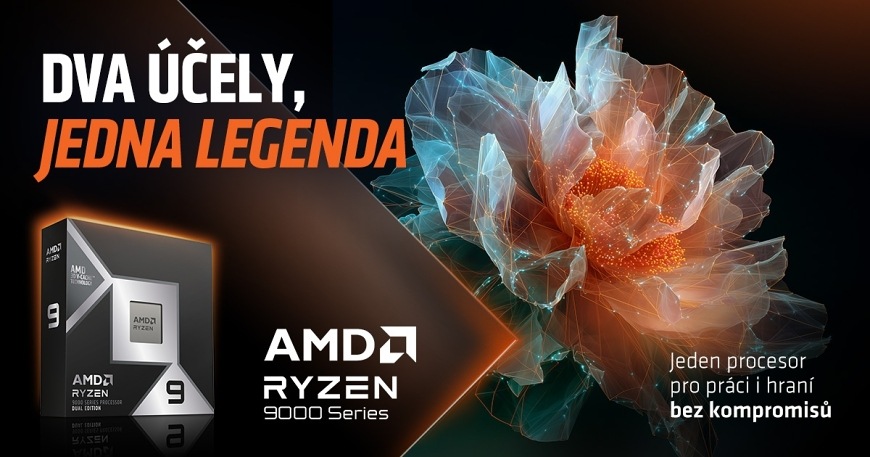 Procesor AMD Ryzen 9 9950X3D2 AMD Ryzen 9 9950X3D2 procesor pro práci i hraní