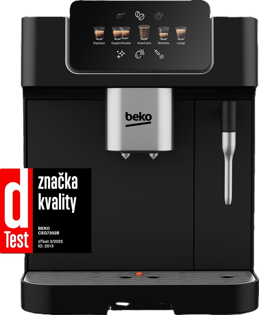 Automatický kávovar Beko CEG7302 s oceněním dTest.