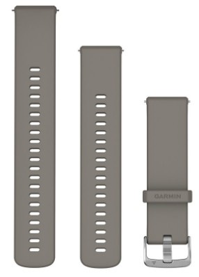 Řemínek Garmin Quick Release (22 mm), stříbrná přezka šedý Řemínek Garmin Quick Release (22 mm), stříbrná přezka - šedý