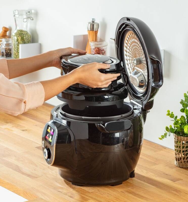 Poklice Tefal multifunkční EY150830 Extra Crisp Lid černá