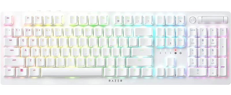 Klávesnice Razer DeathStalker V2 Pro (Purple Switch) - US Layout bílá