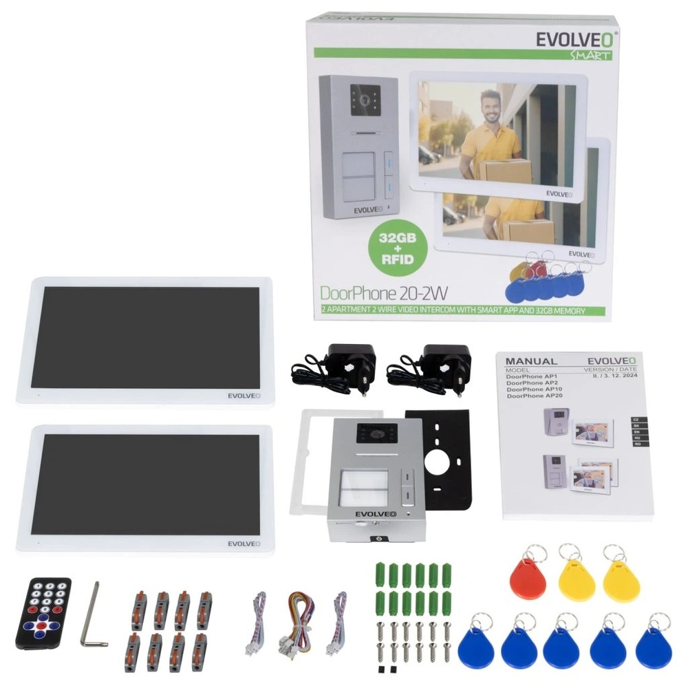 Dveřní videotelefon Evolveo DoorPhone 20-2W - bílý