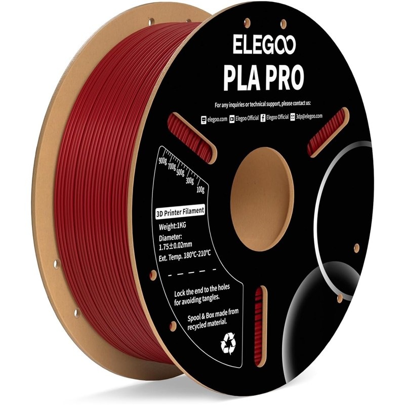 Filament Elegoo s průměrem1,75 mm, červená barva
