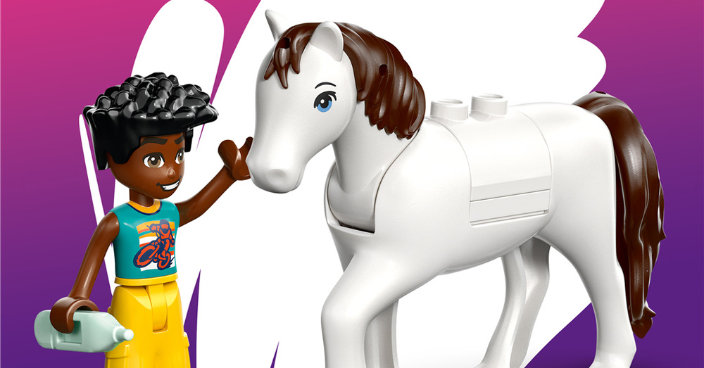 Stavebnice LEGO® Friends 42696 Veterinární klinika se zvířátky Hřiště s houpačkou a pět zvířecích figurek nabízejí nové scénáře pro hraní na veterinární péči.