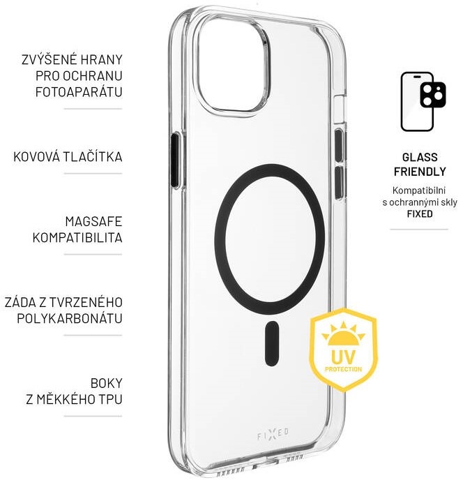 Kryt na mobil FIXED MagPurity s podporou MagSafe na Apple iPhone 14 Plus průhledný Kryt na mobil FIXED MagPurity s podporou MagSafe na Apple iPhone 14 Plus průhledný