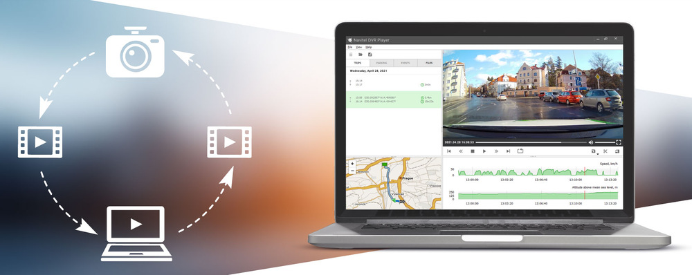Autokamera NAVITEL RS985 GPS černá