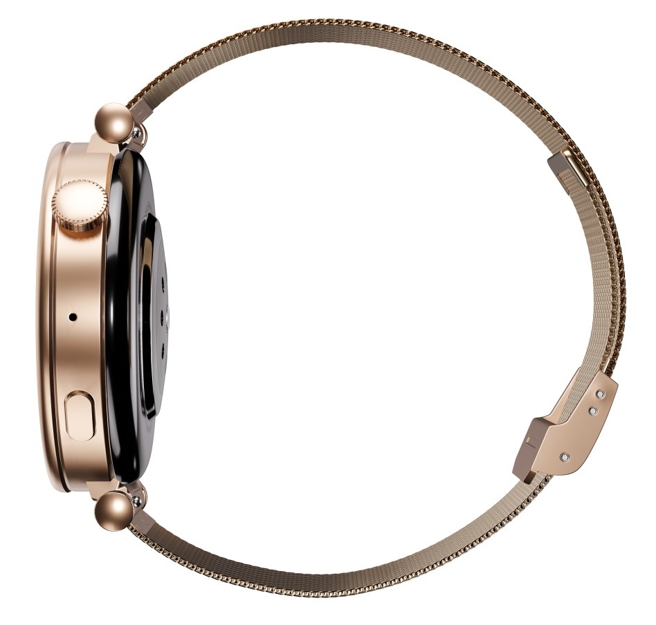 Chytré hodinky Garett Rose Mesh steel zlaté
