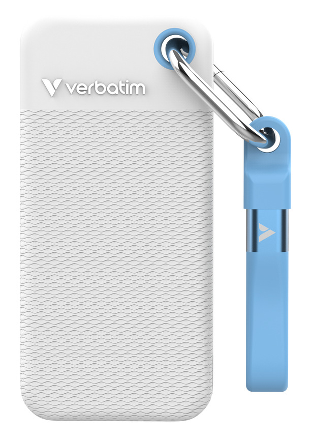 SSD externí Verbatim Pocket 2TB - Summer Edition USB-C 3.2 Gen 2 + 2x obal bílý SSD externí Verbatim Pocket 2TB - Summer Edition USB-C 3.2 Gen 2 + 2x obal bílý