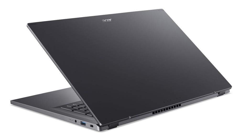 Notebook Acer Aspire 17 (A17-51M-753U) šedý Pootevřený notebook Acer Aspire 17 (A17-51M-753U) zezadu