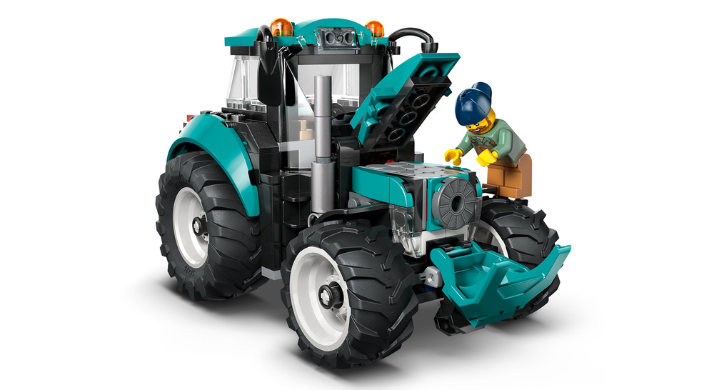 Stavebnice LEGO® City 60498 Traktor Kompaktní traktor lze kombinovat s dalšími vozidly, budovami a postavami a vytvořit vlastní svět.