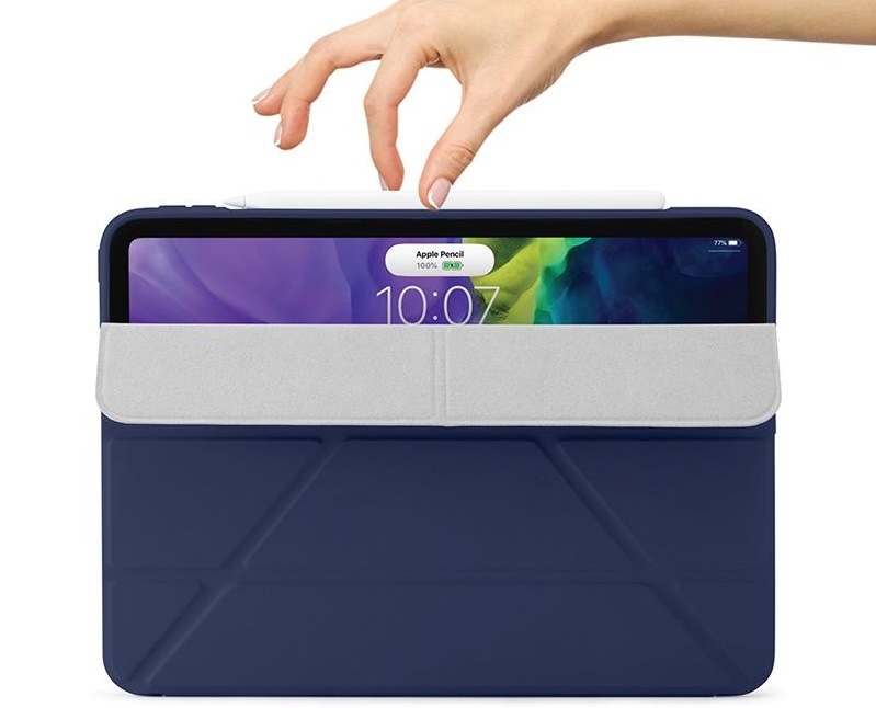 Pouzdro na tablet Pipetto Origami na Apple iPad Air 10.9"(2020) modré